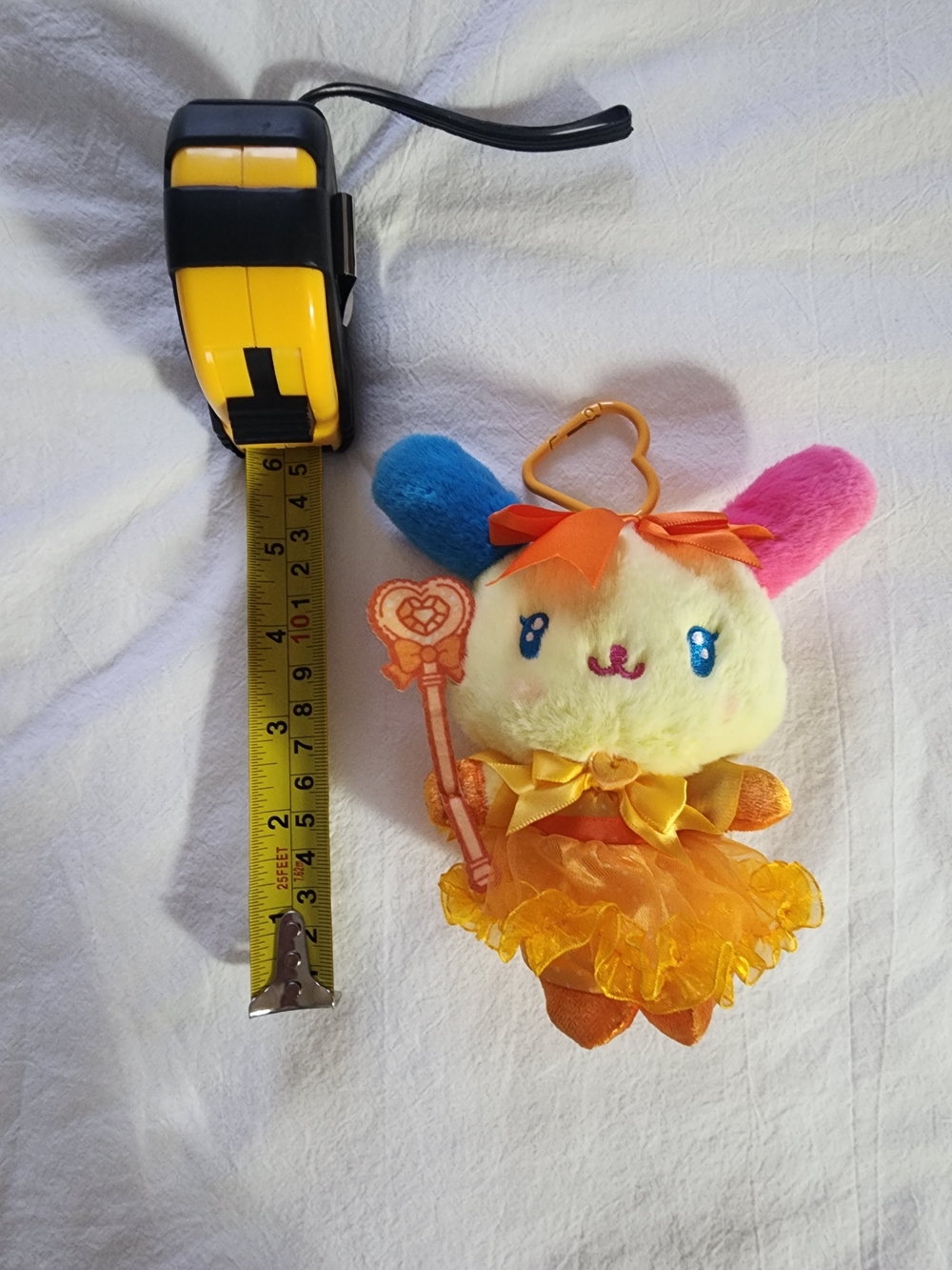 Usahana Orange Dress Plush Keychain From Japan 6 Inch